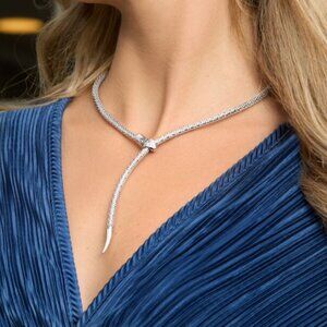 Ross -Simons Sterling Silver Snake Necklace  Adjustable | New Without Tags